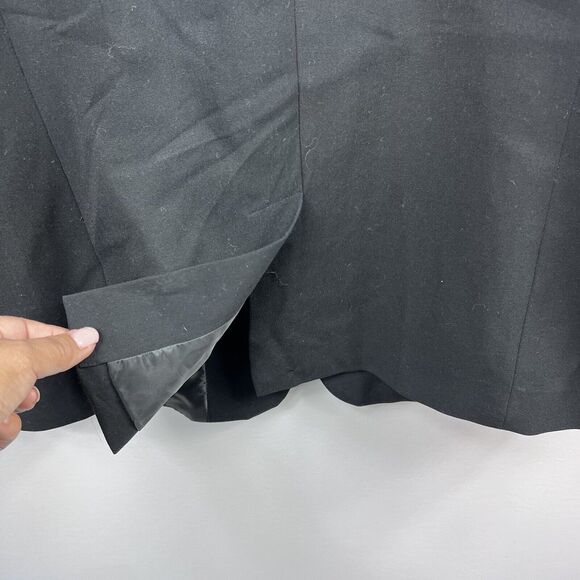Calvin Klein Black One Button Blazer Jacket Size 14W Business Career - Picture 8 of 9